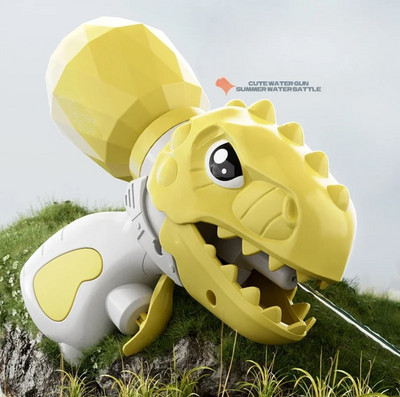 Детски ръчен воден пистолет с двойна глава Динозавър Жаба Плаж на открито Бедна играчка Воден пистолет за фестивала за пръскане с вода