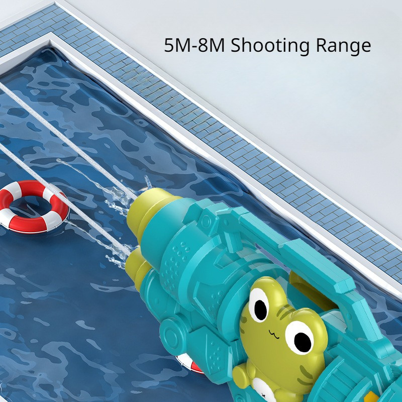 Детски ръчен воден пистолет с двойна глава Динозавър Жаба Плаж на открито Бедна играчка Воден пистолет за фестивала за пръскане с вода