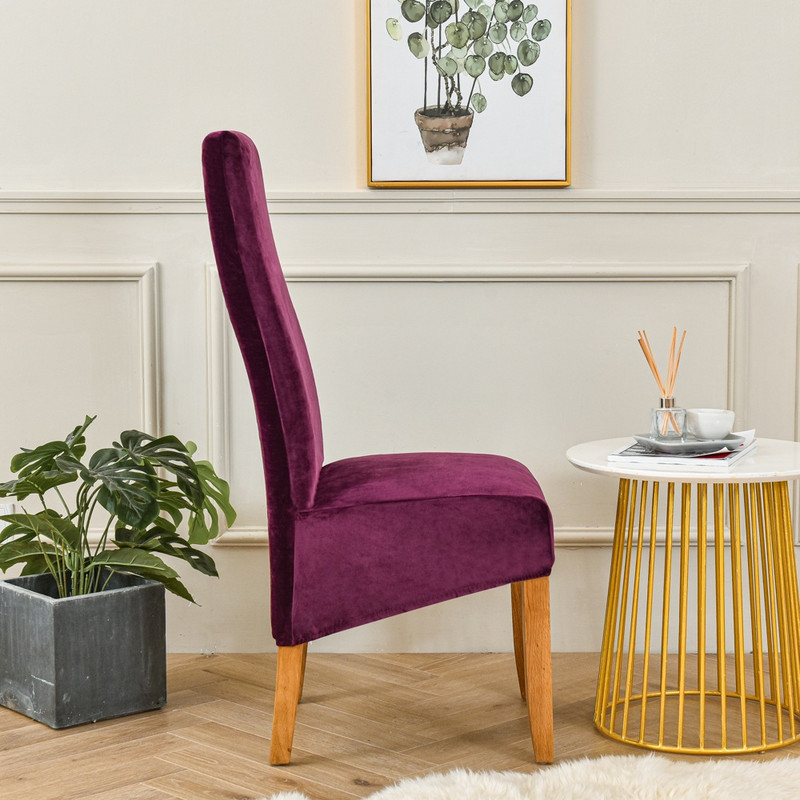 Határon átnyúló bársony rugalmas nagy ferde róka magas háttámla székhuzat Határon átnyúló szállodai étterem székhuzat gyártó