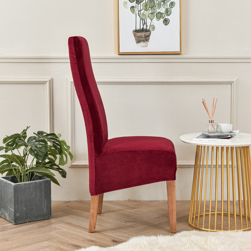 Határon átnyúló bársony rugalmas nagy ferde róka magas háttámla székhuzat Határon átnyúló szállodai étterem székhuzat gyártó