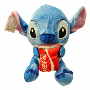 Играчка Stitch, С кола, Плюшено, Син, 24 см