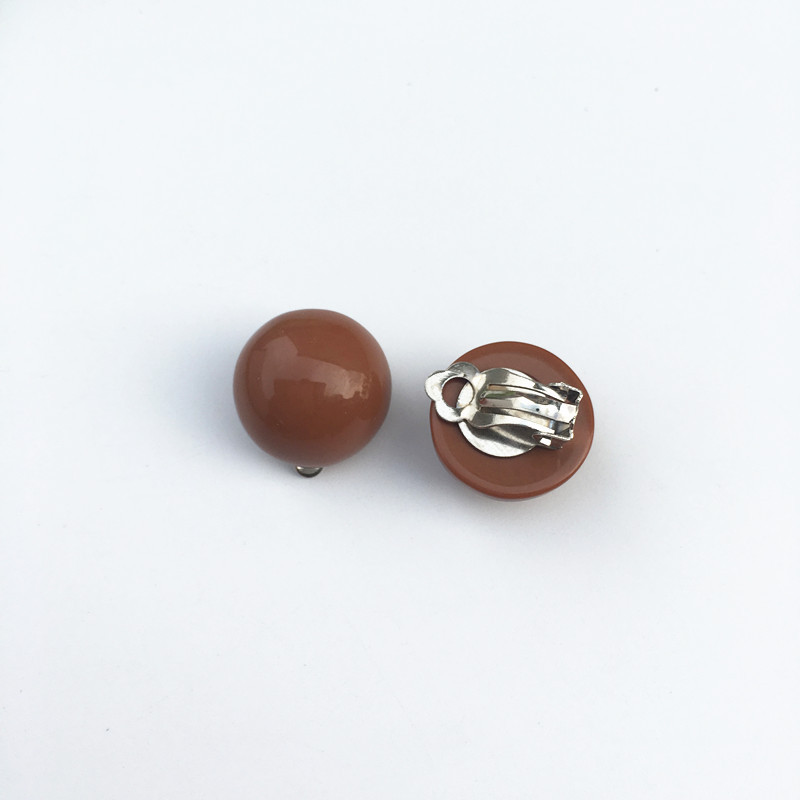 Retro naušnice s nitnama Šareni gumbi Poluokrugle kuglice Djetinjasto smiješne japanske naušnice Slatke jednostavne univerzalne kopče za uši