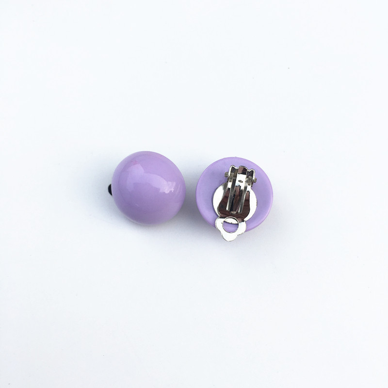 Retro naušnice s nitnama Šareni gumbi Poluokrugle kuglice Djetinjasto smiješne japanske naušnice Slatke jednostavne univerzalne kopče za uši