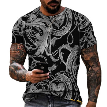 Factory Direct Sales Fashion Cartoon Barber Print Ανδρικό T-shirt Lion Tiger 3D Digital Print Κοντομάνικο μπλουζάκι