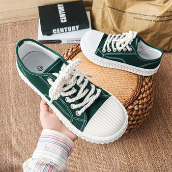 A Pair of Canvas Shoes Ανδρικά Καλοκαίρι 2024 Big Toe Biscuit Shoes Student Fashion Casual, ευέλικτα, εξειδικευμένα παπούτσια Χονδρική