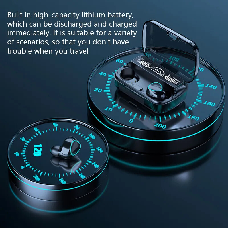 TWS vezeték nélküli Bluetooth fejhallgató töltődobozzal telefonhoz zajszűrő mikrofon fülhallgató vezeték nélküli fejhallgató Bluetooth fülhallgató