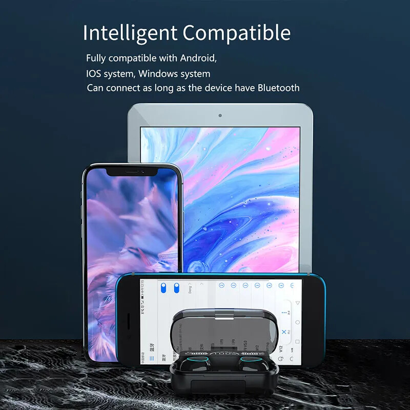 TWS vezeték nélküli Bluetooth fejhallgató töltődobozzal telefonhoz zajszűrő mikrofon fülhallgató vezeték nélküli fejhallgató Bluetooth fülhallgató