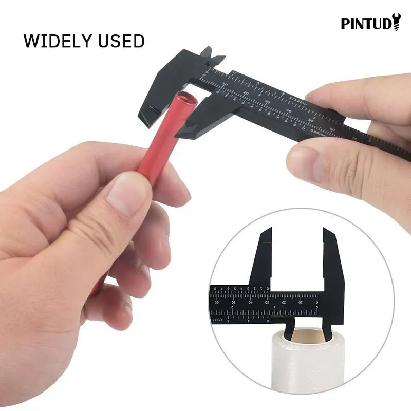 1 tk plastikust nooneri nihikuga digitaalse näidiku nihikuga miniteksti esitusnihikuga õpilase nooneri joonlaud 0 kuni 150 mm mõõteriist