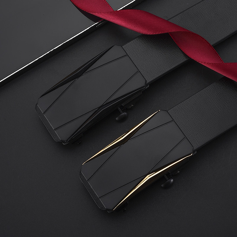 Fashion Business Férfi Öv Valódi Luxus Márka Öv Automatikus csatos öv PU bőr puha öv Cargo nadrágokkal Farmer öv