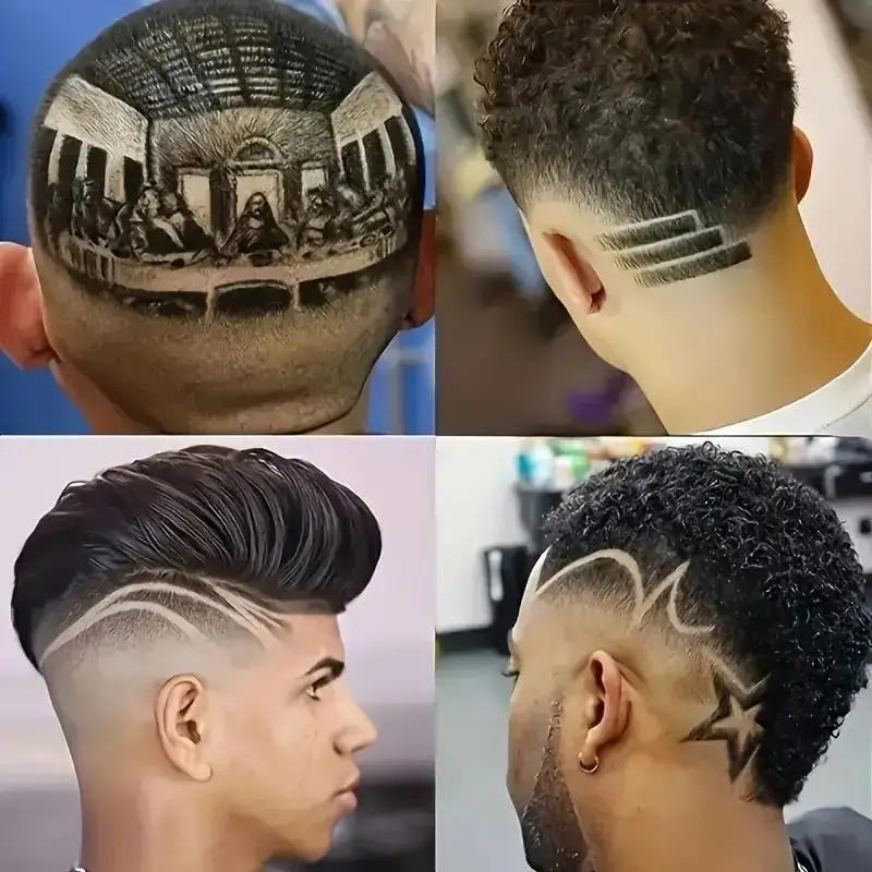 Hajvágó borotva férfiaknak Újratölthető nyíróborotva Felnőtt elektromos Vintage Clipperborotva Otthoni USB töltés Fodrászat Black Dragon