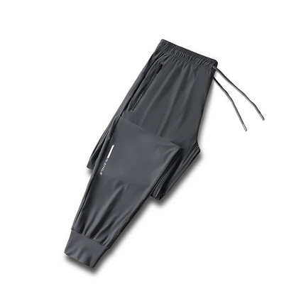 Υψηλής ποιότητας Ice Silk Παντελόνι για Ανδρικό Καλοκαιρινό Slim Casual Νέο Χαλαρό Υψηλής Ελαστικότητας Γρήγορο Στέγνωμα Outdoor Running Casual