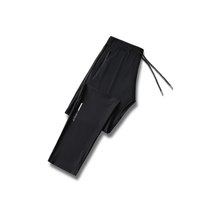 Υψηλής ποιότητας Ice Silk Παντελόνι για Ανδρικό Καλοκαιρινό Slim Casual Νέο Χαλαρό Υψηλής Ελαστικότητας Γρήγορο Στέγνωμα Outdoor Running Casual