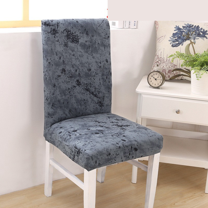 Husă pentru scaune de masă elastică de înaltă densitate de culoare solidă Husă pentru scaun dintr-o bucată Husă pentru scaune rezistentă la praf, simplă, modernă