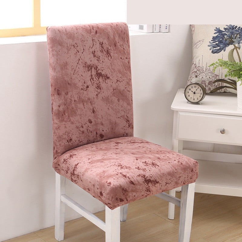 Husă pentru scaune de masă elastică de înaltă densitate de culoare solidă Husă pentru scaun dintr-o bucată Husă pentru scaune rezistentă la praf, simplă, modernă