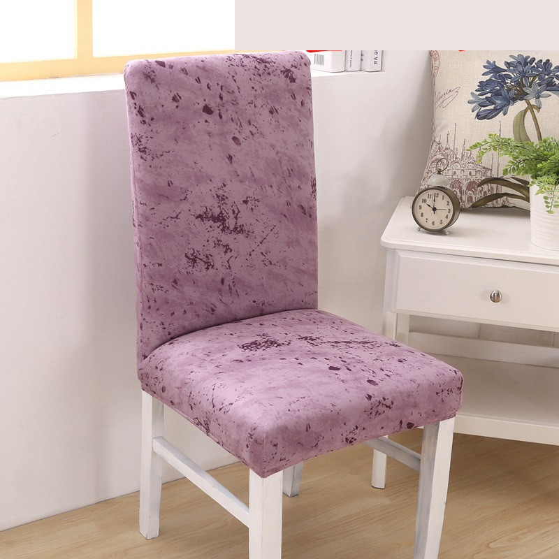 Husă pentru scaune de masă elastică de înaltă densitate de culoare solidă Husă pentru scaun dintr-o bucată Husă pentru scaune rezistentă la praf, simplă, modernă