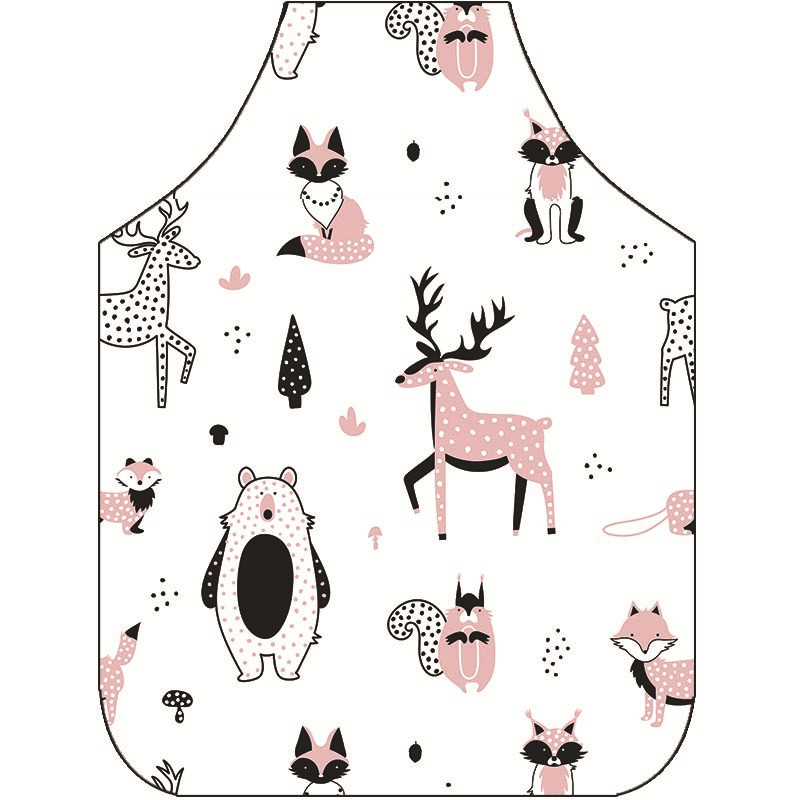 Amazon visokovrijedna prekogranična jednodijelna radna odjeća Slatka crtana mačkica Kuhinjski stolnjak s digitalnim tiskom