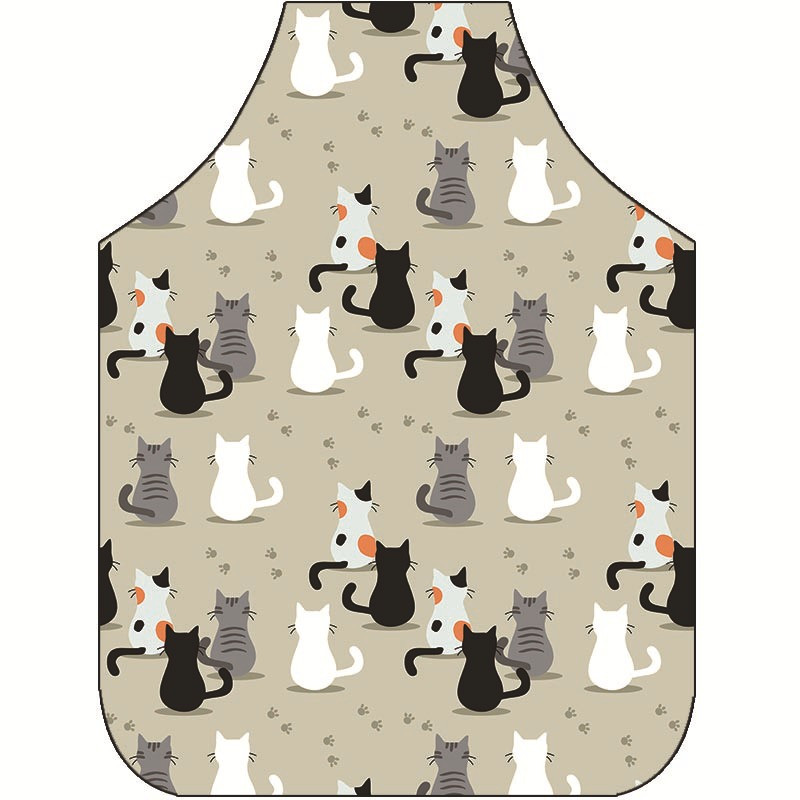 Amazon visokovrijedna prekogranična jednodijelna radna odjeća Slatka crtana mačkica Kuhinjski stolnjak s digitalnim tiskom
