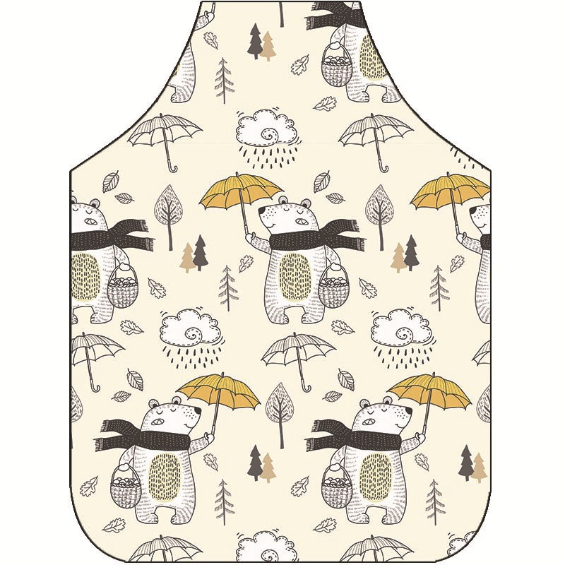 Amazon visokovrijedna prekogranična jednodijelna radna odjeća Slatka crtana mačkica Kuhinjski stolnjak s digitalnim tiskom