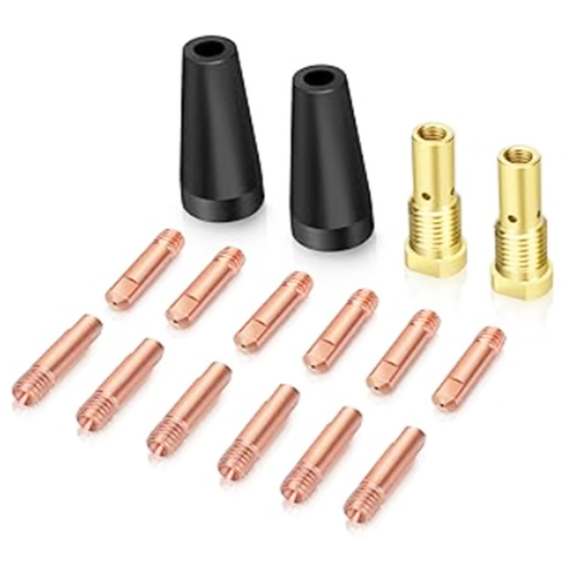 Skersinio suvirinimo pistoletas su ekranuotomis dujomis MIG priedai FC90 ekranuotas antgalis K3493-1 ekranuotas antgalis švaistiklio laidus antgalis 16 vnt.