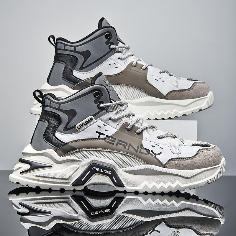 Proljetne i jesenske prozračne lagane visoke moderne fluorescentne muške i ženske košarkaške tenisice