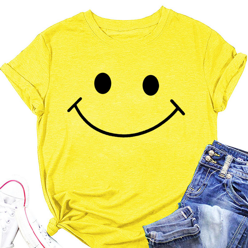 Europska i američka vanjskotrgovinska ženska modna majica s okruglim izrezom i pismom široka ženska majica kratkih rukava JP0045