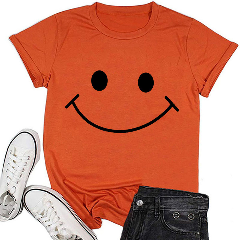 Europska i američka vanjskotrgovinska ženska modna majica s okruglim izrezom i pismom široka ženska majica kratkih rukava JP0045