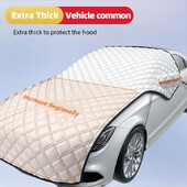 Univerzális autóvédő jégeső védő fél burkolat vastag autó hótakaró extra nagy jégeső elleni kültéri vízálló napernyő védő