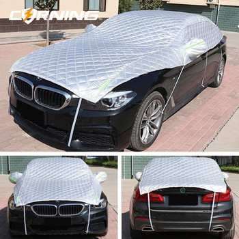 Universal Half Car Cover Anti Hail Αδιάβροχο Outdoor Proof Sunshield Εξωτερική τέντα Καλύμματα παρμπρίζ Uv Προστασία Αδιάβροχο