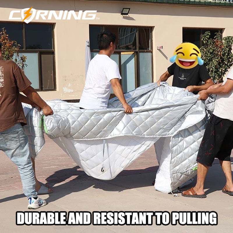 Külső napellenző autóvédő univerzális takarók jégeső védő vízálló szélvédő félig külső párnázott jégeső elleni hó kültéri