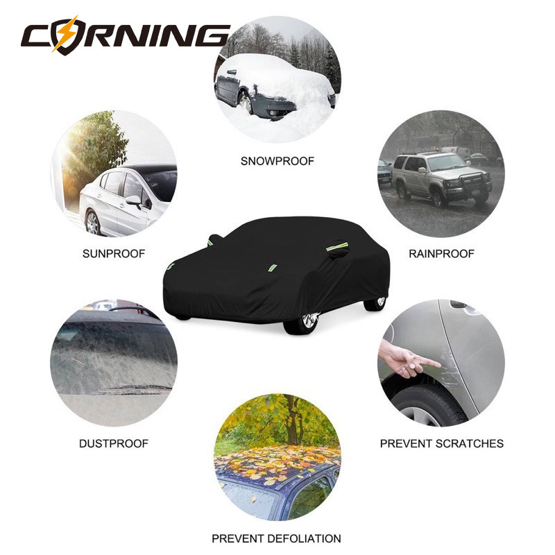 Navlake za automobil Štitnik za snijeg Suncobran Vanjska vodootporna navlaka Vanjska Auto Anti-Hil Podstavljena pamučna vanjska univerzalna