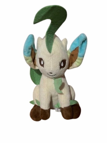 Играчка Покемон, Leafeon Chibi, Плюшено, Многоцветен, 28 см