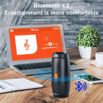 Ηχείο Bluetooth Διπλό ηχείο Στερεοφωνικό εξωτερικό Tfusb Αναπαραγωγή Fm Φωνητική μετάδοση Φορητό υπογούφερ 50 ασύρματο ηχείο