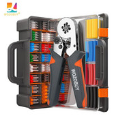 Vérvéghüvelyek Kapocs préselő szerszámok Mini elektromos fogó HSC8 6-4/6-6 (0,25-10mm²/0,25-6mm²) Vezetékcsatlakozás javító bilincs