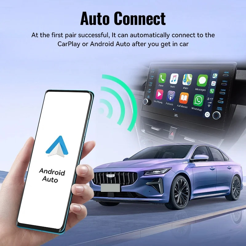 XUDA ÚJ vezeték nélküli CarPlay Android Auto vezeték nélküli adapter Smart Mini Box Plug and Play WiFi Fast Connect univerzális Nissanhoz