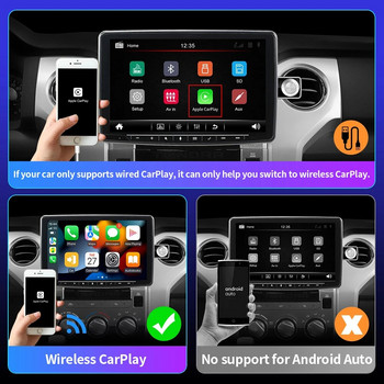 EKIY NEW Mini Carplay Wireless за Toyota Mazda Nissan Camry Suzuki Subaru Citroen Audi Mercedes Kia Ford Opel IOS15 Spotify BT