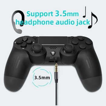 Χειριστήριο παιχνιδιών συμβατό με DATA FROG Bluetooth για PS4/Slim/Pro Wireless Gamepad για υπολογιστή Dual Vibration Joystick για IOS/Android