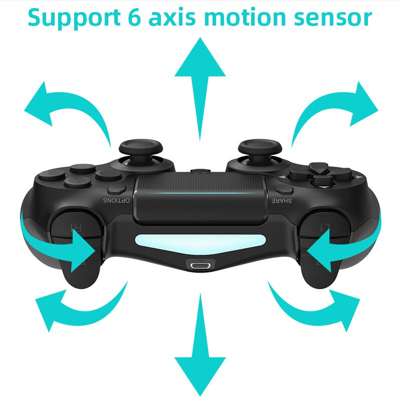 DATA FROG Bluetooth-kompatibilni kontroler za igre za PS4/Slim/Pro Bežični gamepad za PC Dual Vibration Joystick za IOS/Android