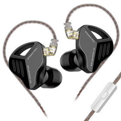 KZ ZVX Austiņas Dynamic HIFI Bass Austiņas In Ear Monitor Austiņas Sporta trokšņus slāpējošas austiņas