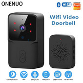 ONENUO WiFi Doorbell Home Tuya WiFi Wireless Doorbell DC AC Καμπάνα κάμερας με μπαταρία με κάμερα Alexa Google Doorbell