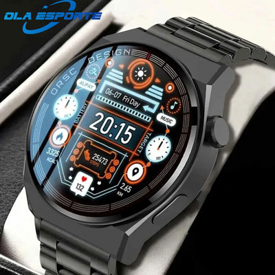 Ola Esporte For GT3 Pro Smart Watch Férfi 390*390 HD képernyő Pulzus Bluetooth hívások IP67 Vízálló Sport SmartWatch barkács arcok