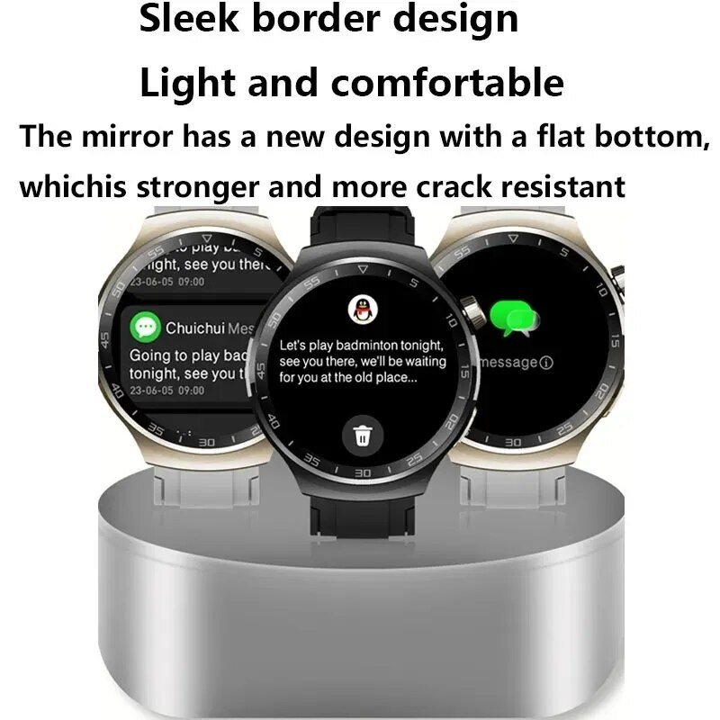 Ola Esporte за смарт часовник GT3 Pro за мъже 390*390 HD екран сърдечен ритъм Bluetooth разговори IP67 водоустойчив спортен смарт часовник Направи си сам лица