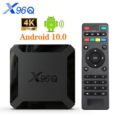 X96Q 2GB 16GB Android 10.0 TV Box Allwinner H313 Quad Core 4K 2.4G Wifi Google Player Youtube X96 1GB 8GB digiboks
