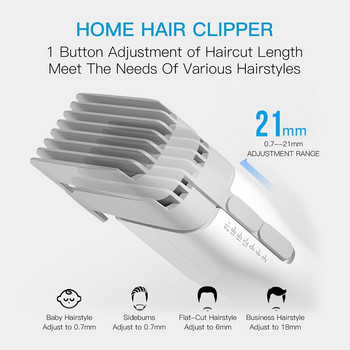 ENCHEN Boost Electric Hair Clipper Professional Cordless Fast Type-C Charging Κεραμικό μηχάνημα κούρεμα κουρευτικής μαλλιών για άνδρες ενήλικες