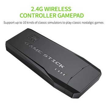 Κονσόλα βιντεοπαιχνιδιών 2.4G Double Wireless Controller Game Stick 4K 20000 Games 64 32GB Retro Games για PS1/GBA Δώρο Χριστουγέννων για αγόρι