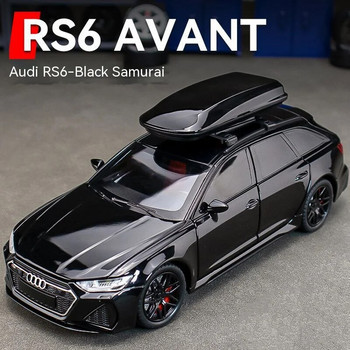 1:32 RS6 Model Car, Black Edition: Customized for Kids Realistic Simulation, Diecast Metal, Τέλειο δώρο για αγόρια