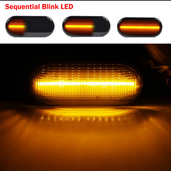 Φώτα φλας 2 τεμαχίων Led Dynamic Side Marker Για Volkswagen VW Bora Golf 3 4 Passat 3BG Polo SB6 SEAT Ibiza Leon Skoda Ford