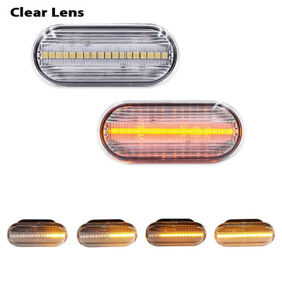 Φώτα φλας 2 τεμαχίων Led Dynamic Side Marker Για Volkswagen VW Bora Golf 3 4 Passat 3BG Polo SB6 SEAT Ibiza Leon Skoda Ford