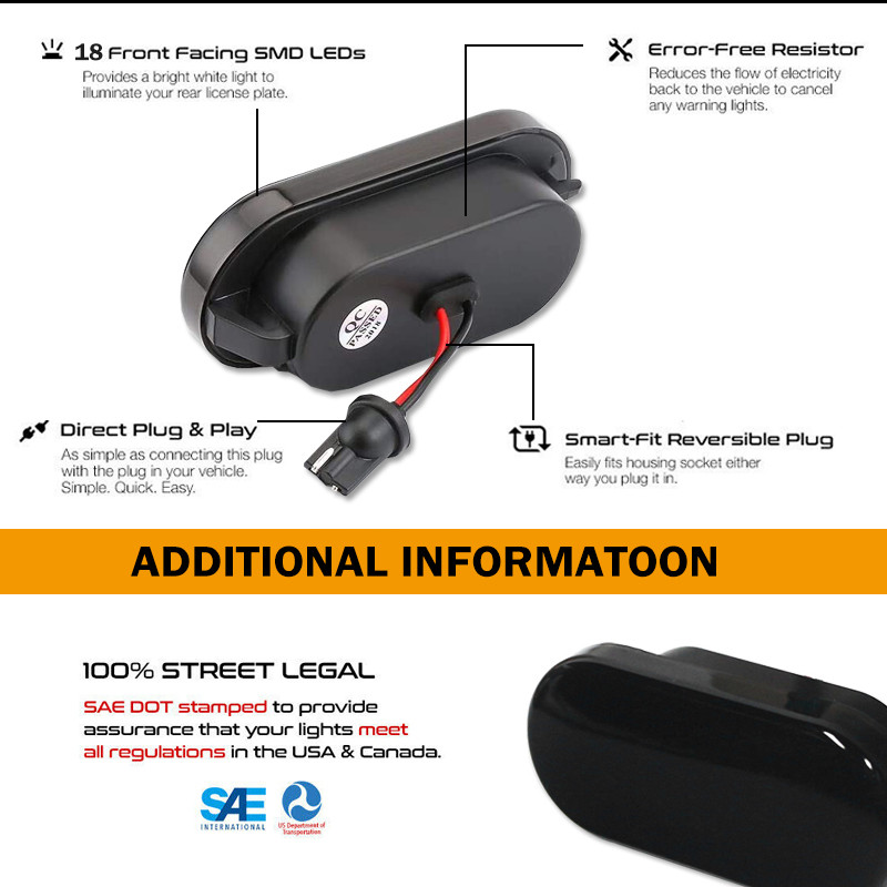 2 броя Led динамичен страничен маркер за мигач за Volkswagen VW Bora Golf 3 4 Passat 3BG Polo SB6 SEAT Ibiza Leon Skoda Ford