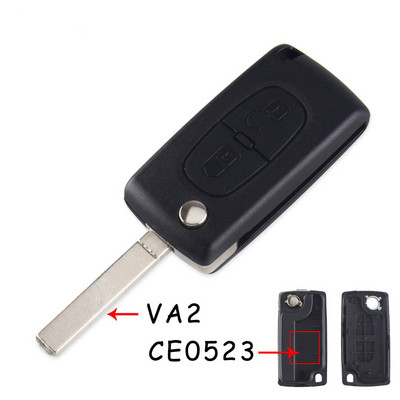 KEYYOU 2/3/4 butoane husă pentru chei pentru telecomandă auto pentru Peugeot 207 307 308 407 607 807 pentru Citroen C2 C3 C4 C5 C6 carcasa pliabilă pentru chei