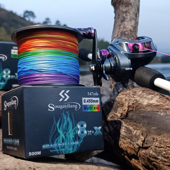 Sougayilang New 9 Strands PE Fishing Line Raid Fishing Line 300M 500M 1000M Multifilament Fishing Wire Carp Fishing Line